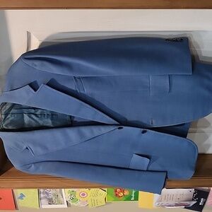 Vintage Filene's Men's Blue Sports Coat Size 41